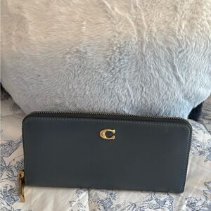 Coach Blue Leather Wallet